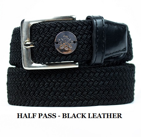 The Derby Belt - Black Leather Cross Canter – Shop Hunt Club